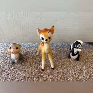 Rare Disney Bambi thumper and flower figurines